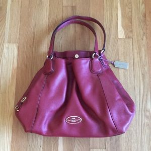 Red Leather Coach Purse